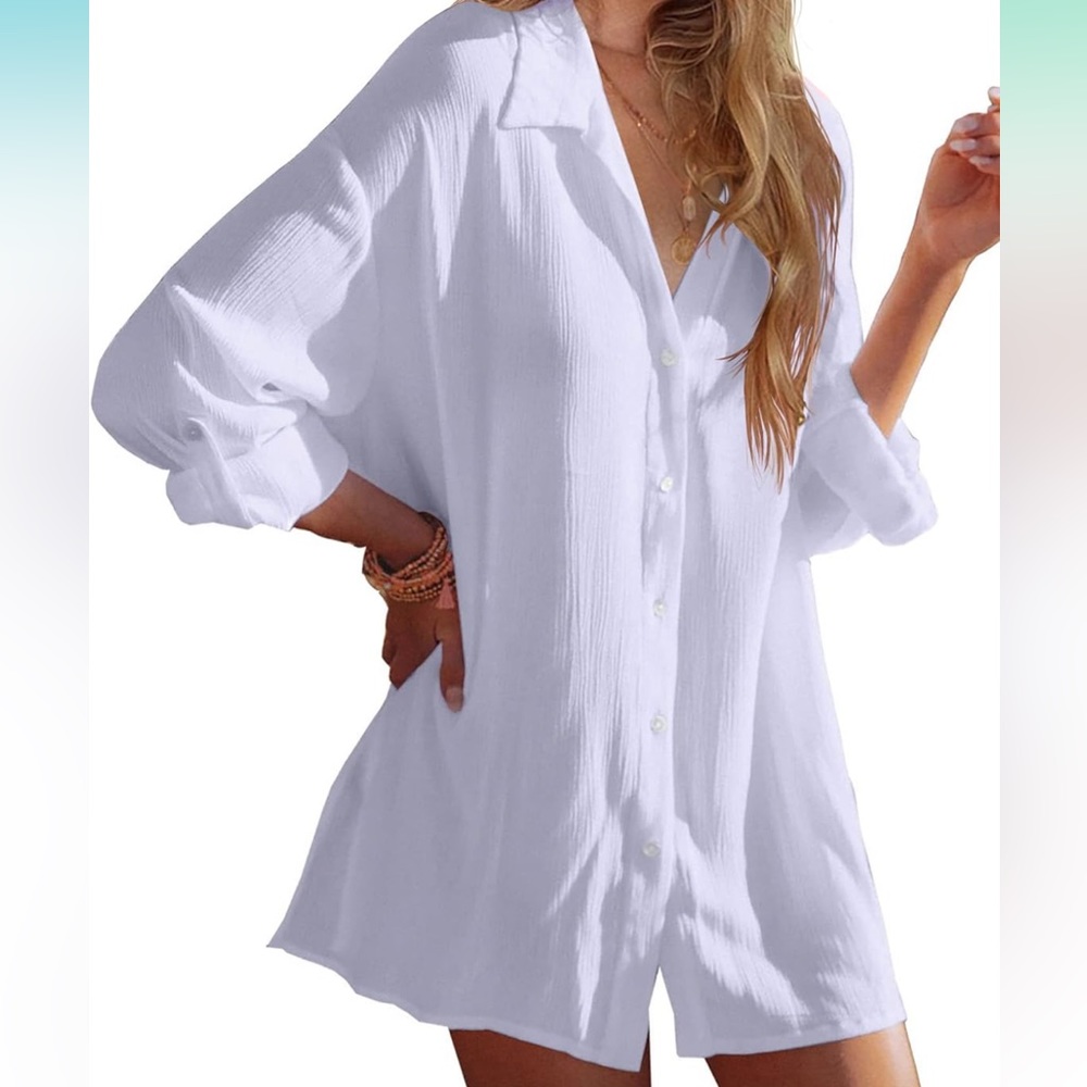 White Beach Cover Up